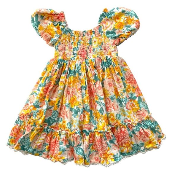 Joie Floral Smocked Tiered Sundress in Size 3T - Picture 2 of 8